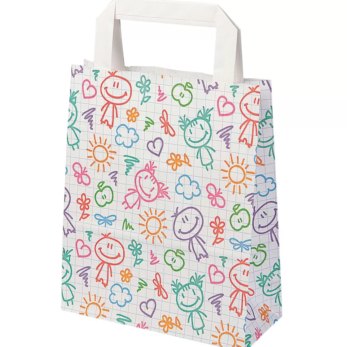 Bolsas De Regalo Y Bolsas Portátiles | Decoración Temática>DecoWoerner Bolsa De Papel "Feliz", 18 X 22 X 8 Cm multicolor