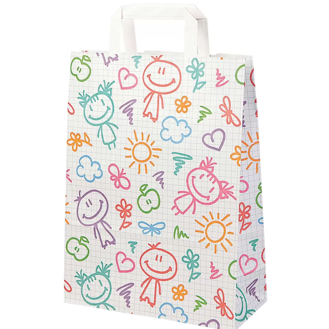 Bolsas De Regalo Y Bolsas Portátiles | Decoración Temática>DecoWoerner Bolsa De Papel "Feliz", 26 X 35 X 11 Cm multicolor