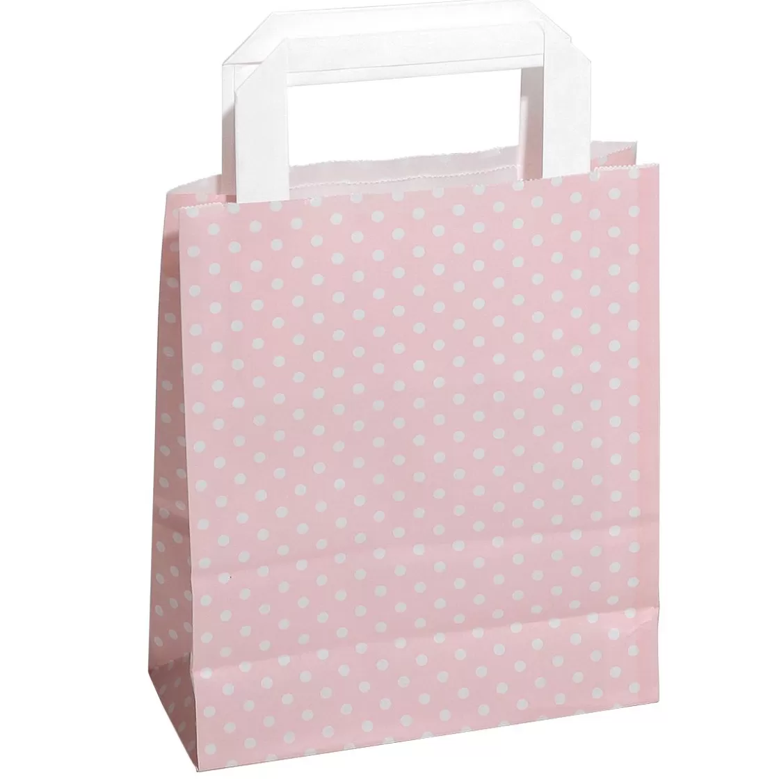 Bolsas De Regalo Y Bolsas Portátiles>DecoWoerner Bolsa De Papel Kraft "Puntitos" 22 X 18 Cm, da rosa