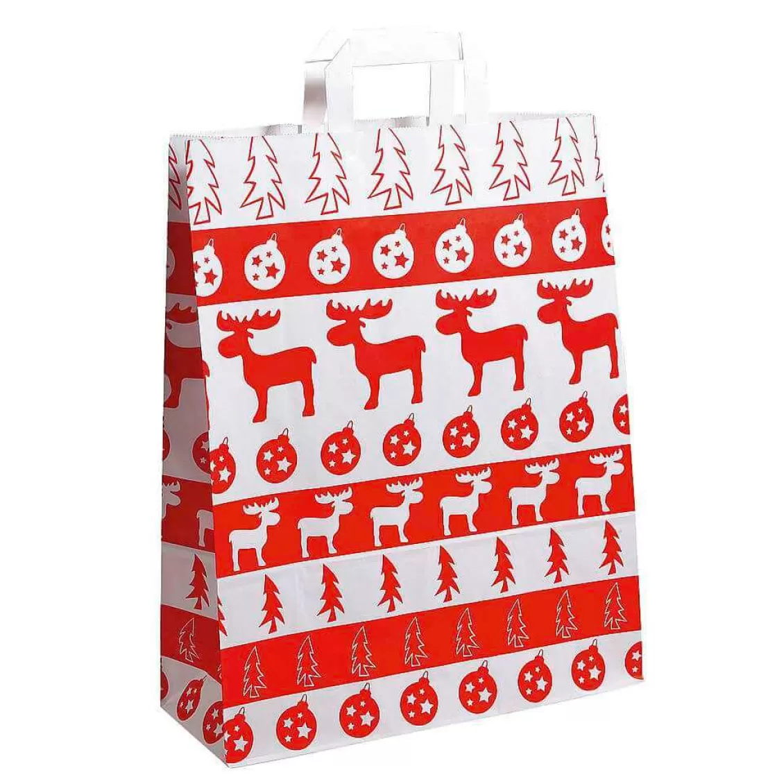 Bolsas De Regalo Y Bolsas Portátiles>DecoWoerner Bolsa De Papel "Noruega" 40 X 32 Cm rojo