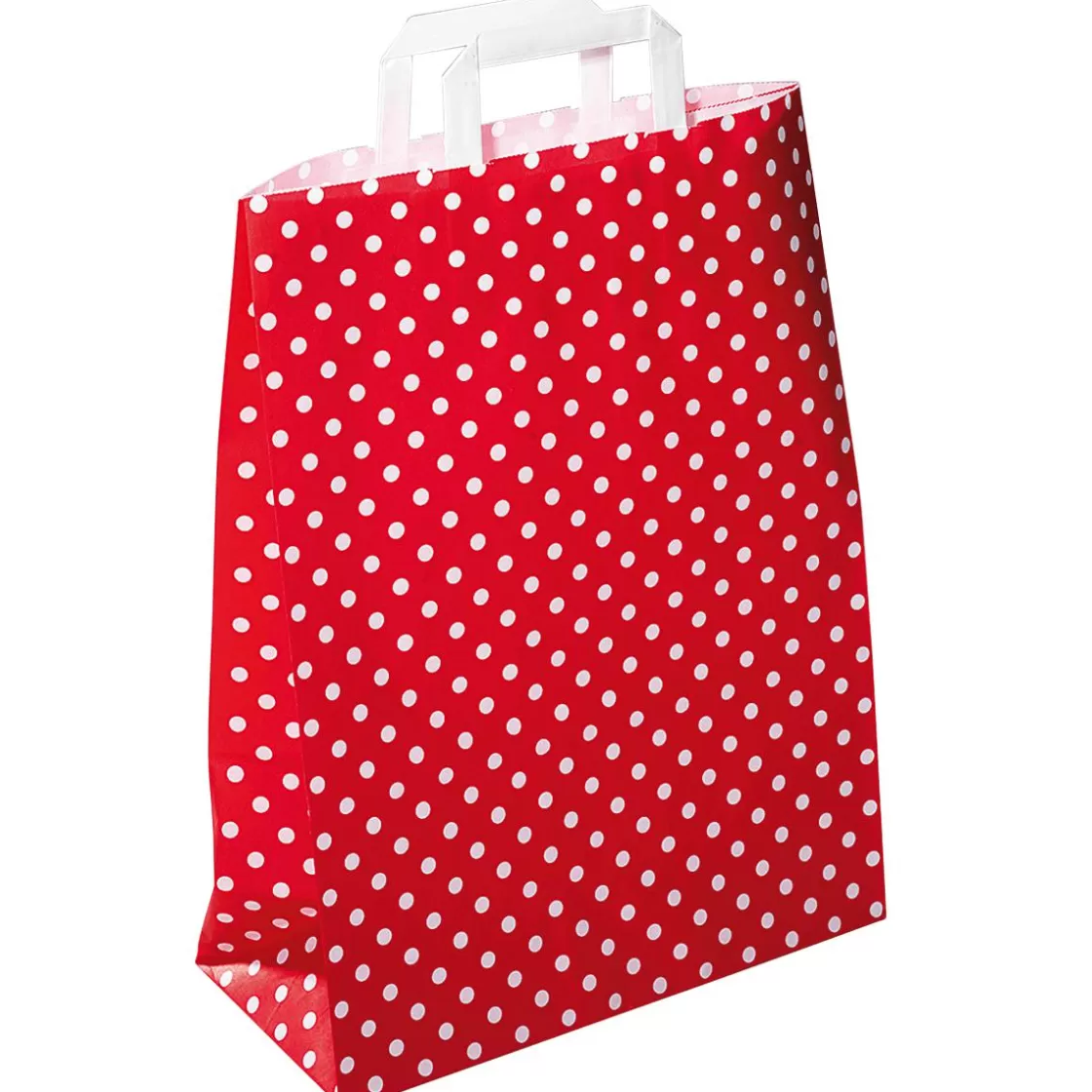 Bolsas De Regalo Y Bolsas Portátiles>DecoWoerner Bolsa De Papel Roja "Dots" 40 X 32 Cm 50 Unidades rojo