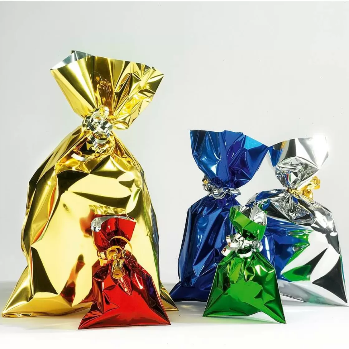 Bolsitas Con Cordón>DecoWoerner Bolsa De Regalos, Brillante, Color Dorado, 20 X 35 Cm oro