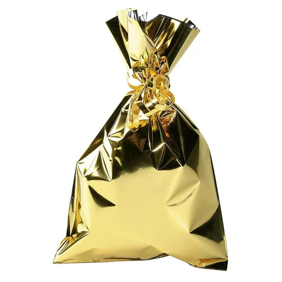 Bolsitas Con Cordón>DecoWoerner Bolsa De Regalos, Brillante, , 15 X 25 Cm oro