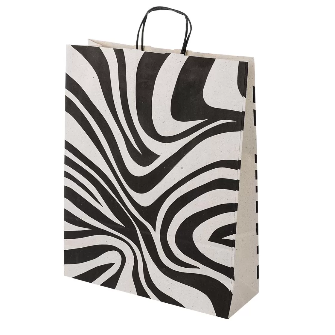 Go Green - Envoltorio Para Regalo Ecológico | Bolsas De Regalo Y Bolsas Portátiles>DecoWoerner Bolsas De Regalo Ecológicas Con Patrón De Cebra 50 Piezas 12 X 26 X 34 Cm
