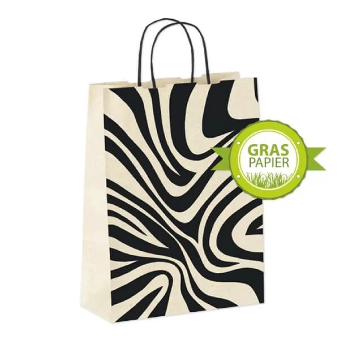 Go Green - Envoltorio Para Regalo Ecológico | Bolsas De Regalo Y Bolsas Portátiles>DecoWoerner Bolsas De Regalo Ecológicas Con Patrón De Cebra 50 Piezas 12 X 26 X 34 Cm
