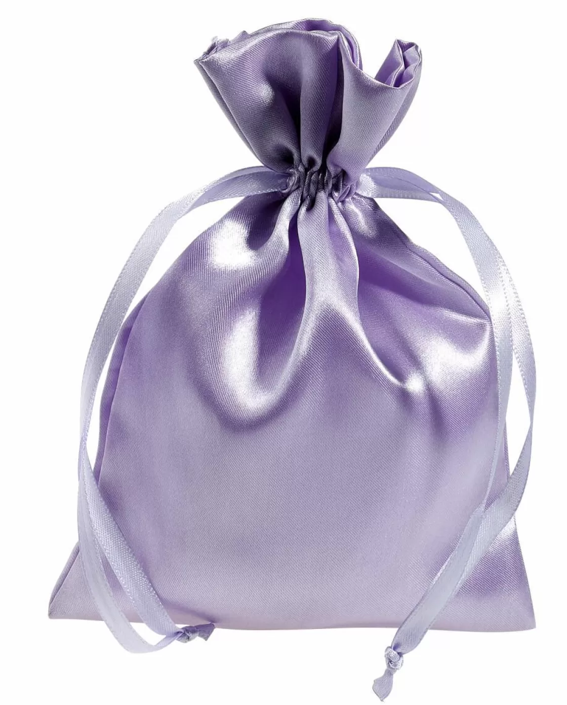 Bolsitas Con Cordón>DecoWoerner Bolsas De Satén 18 Cm, 30 Unidades, Morado violeta