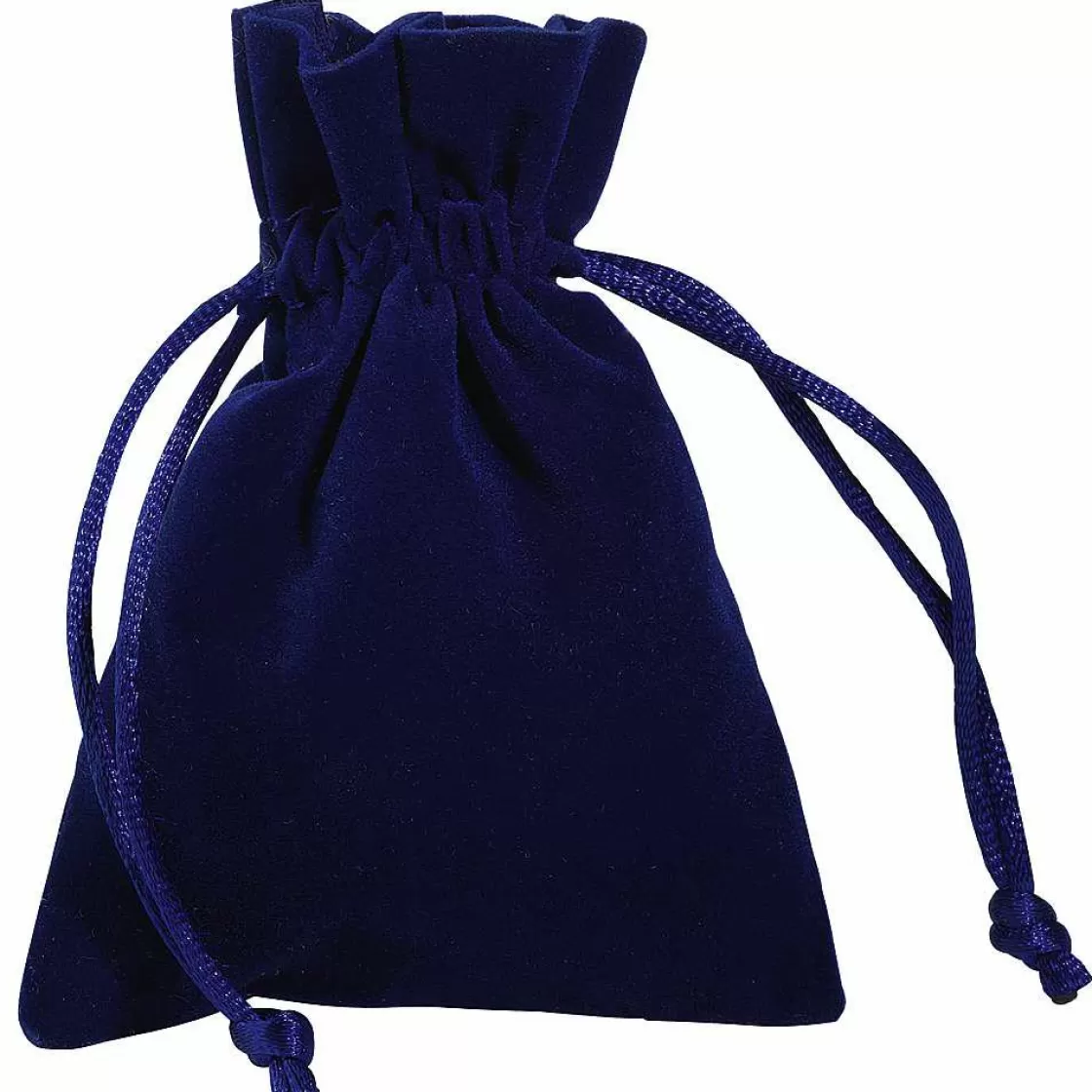 Bolsitas Con Cordón>DecoWoerner Bolsita De Terciopelo Rey, 10 Cm, 30 Piezas azul