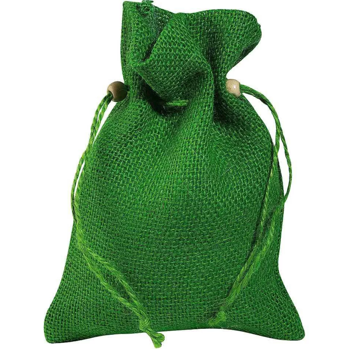 Bolsitas Con Cordón>DecoWoerner Bolsita De Yute, 18 Cm, verde