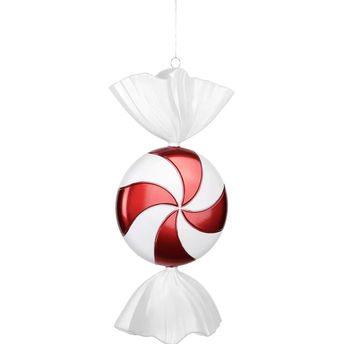 Chupetes Xxl>DecoWoerner Bombón Decorativo -rojo, Ø 20 Cm blanco