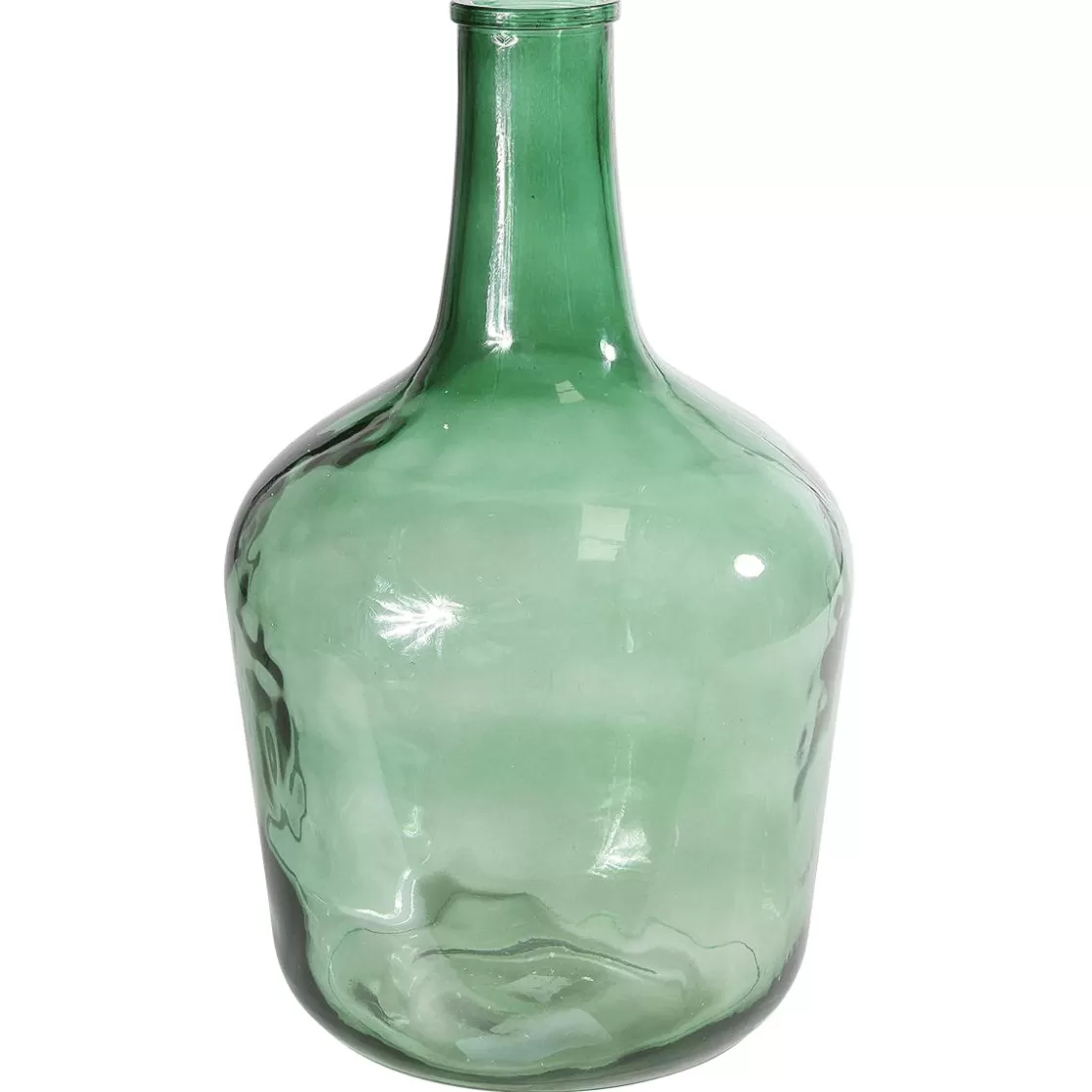 Decoración De Otoño | Macetas Y Artículos De Decoración>DecoWoerner Botella De Vidrio Jarrón De Vidrio 45 Cm verde