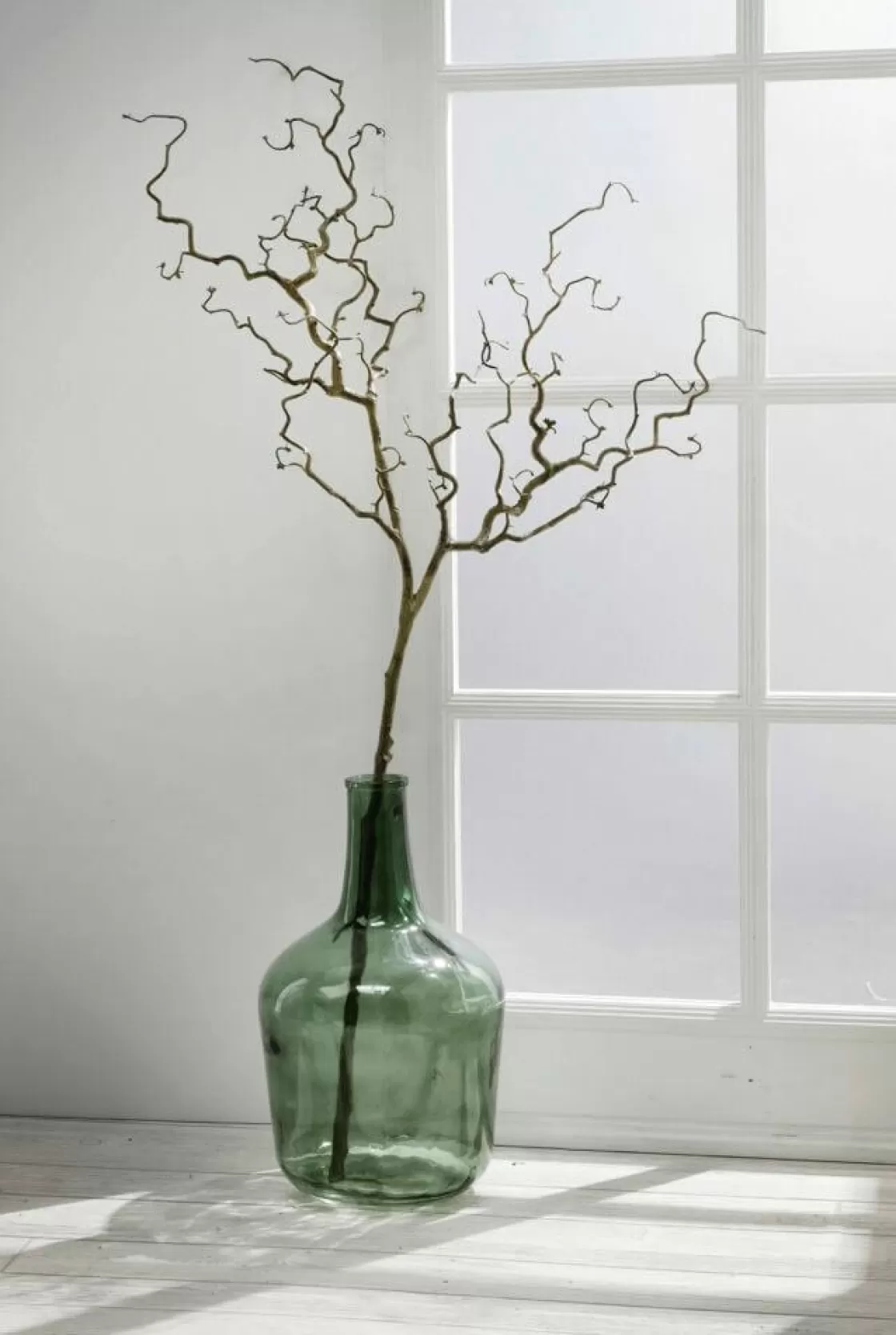 Decoración De Otoño | Macetas Y Artículos De Decoración>DecoWoerner Botella De Vidrio Jarrón De Vidrio 45 Cm verde