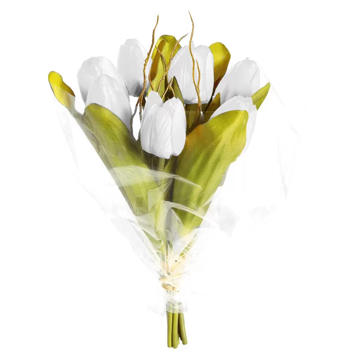 Decoración De Primavera | Ramos Y Coronas De Flores>DecoWoerner Buqué De Tulipanes Artificiales , 30 Cm blanco