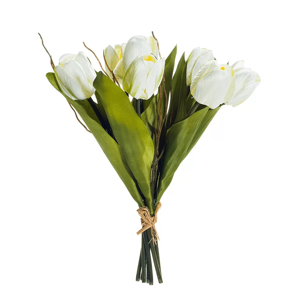 Decoración De Primavera | Ramos Y Coronas De Flores>DecoWoerner Buqué De Tulipanes Artificiales , 30 Cm blanco