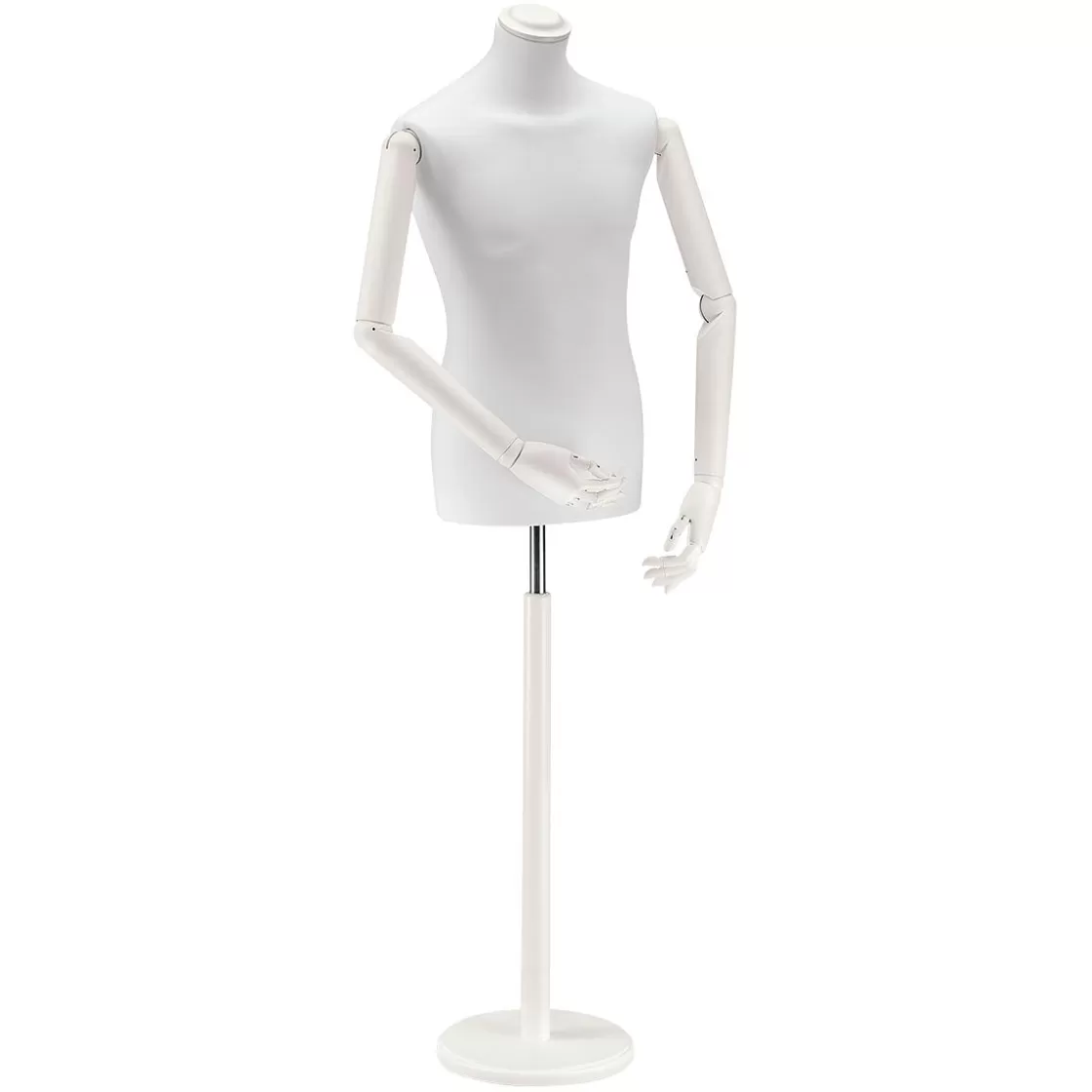 Bustos De Costura>DecoWoerner Busto Masculino Para Sastre, 76 Cm, / blanco