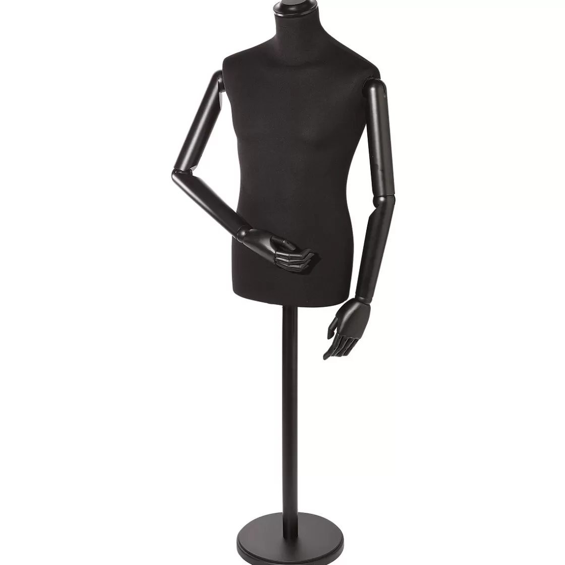 Bustos De Costura>DecoWoerner Busto Masculino Para Sastre, Busto De 76 Cm, / negro