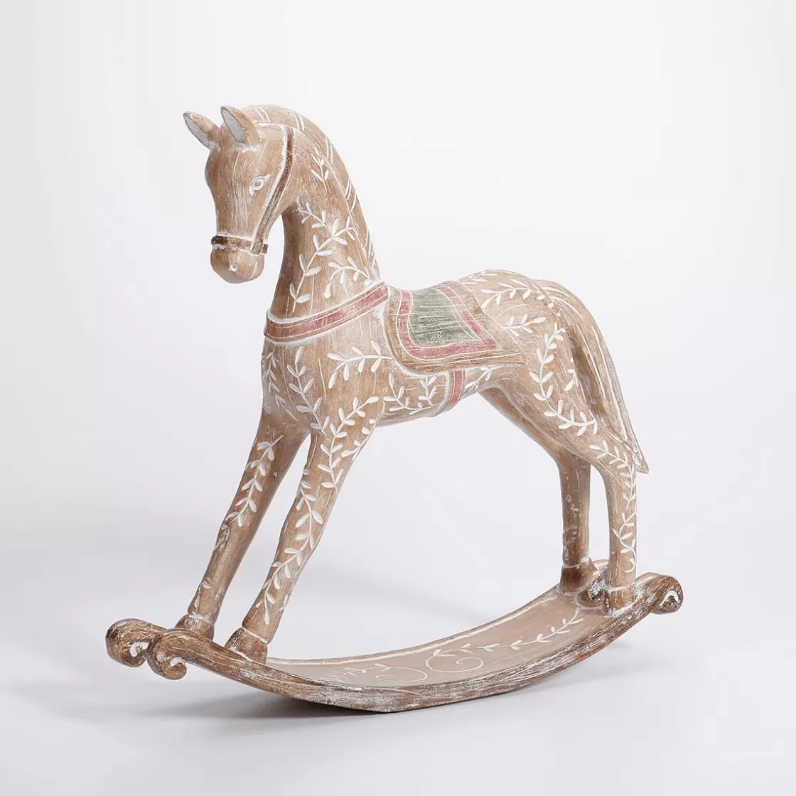 Figuras De Navidad>DecoWoerner Caballo Balancín Con óptica De Madera 30 X 30 Cm Madera natural