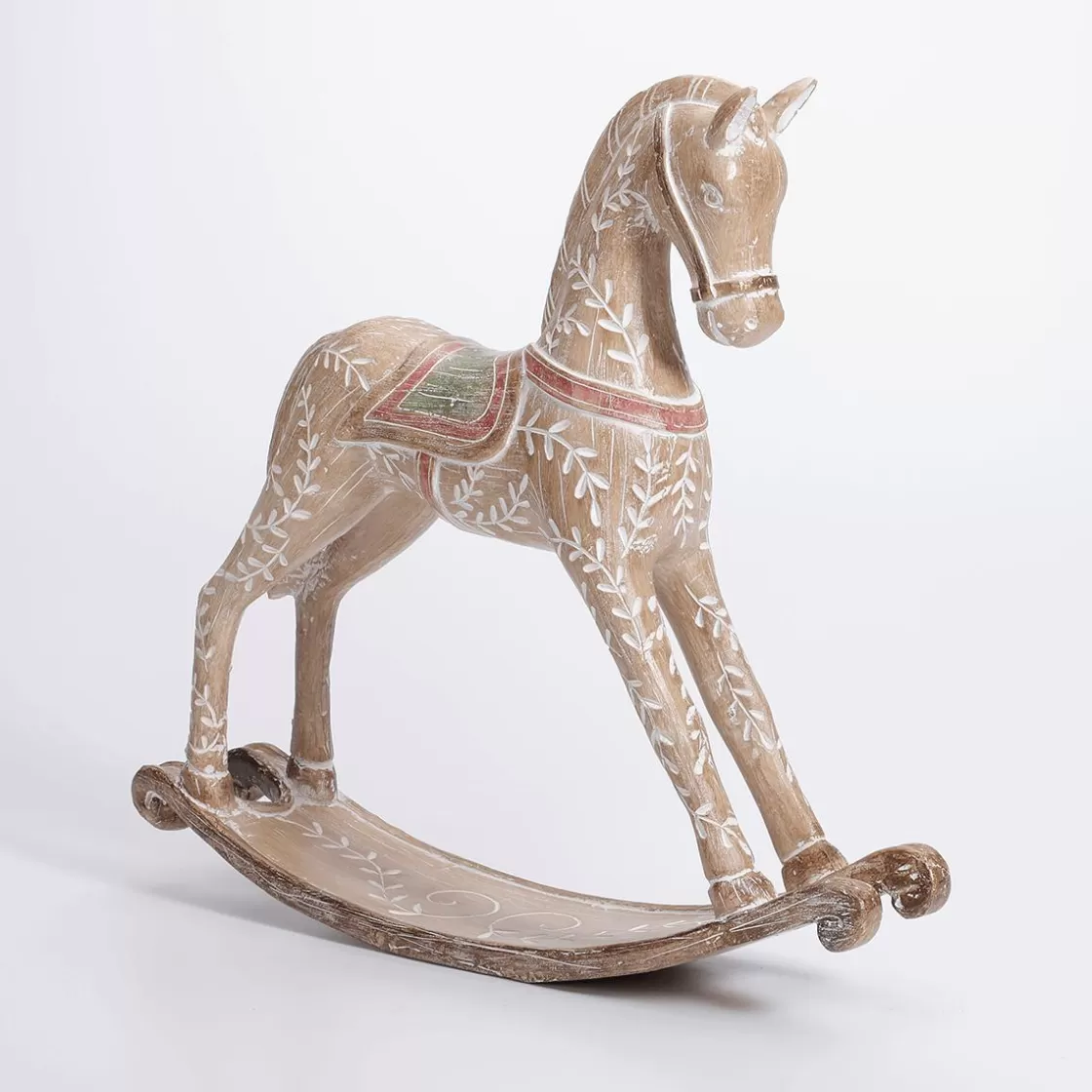 Figuras De Navidad>DecoWoerner Caballo Balancín Con óptica De Madera 30 X 30 Cm Madera natural