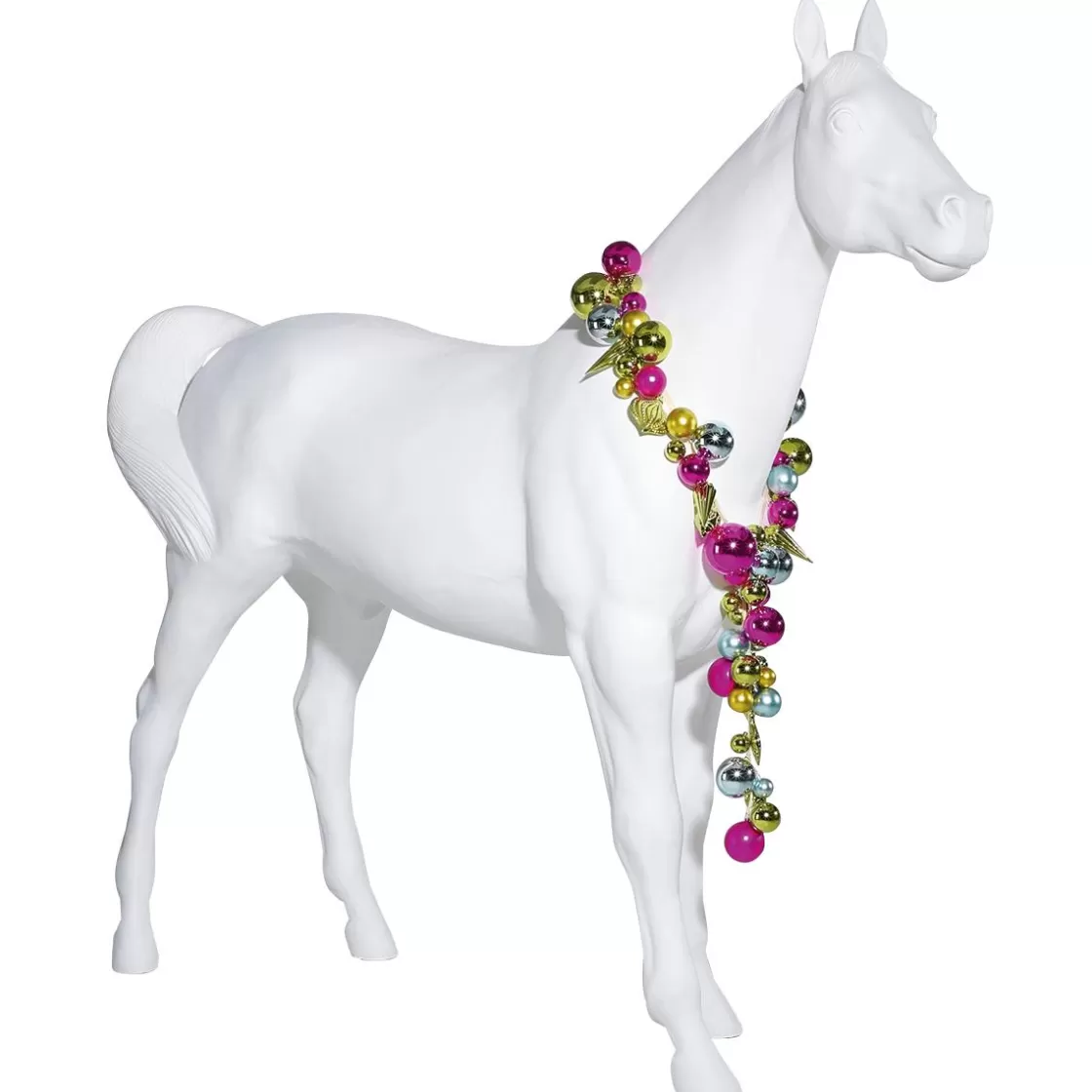 Decoración De Animales>DecoWoerner Caballo Deco 195 Cm De Altura, blanco