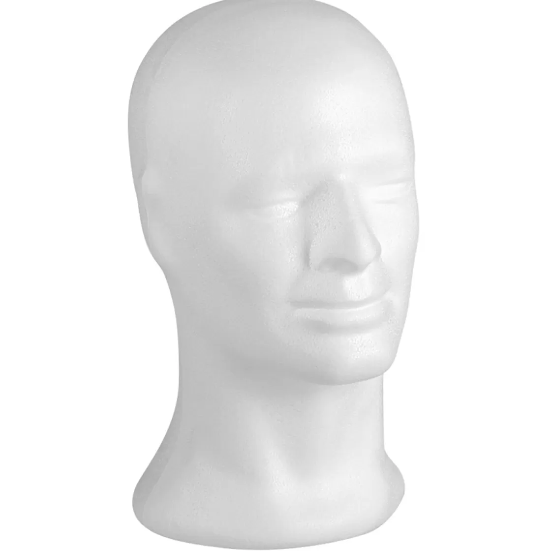 Maniquíes | Ayudas Y Herramientas De Decoración>DecoWoerner Cabeza Decorativa De Poliestireno, Altura 31 Cm blanco