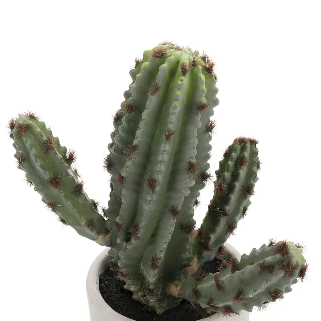 Plantas De Interior>DecoWoerner Cactus Artificial Decorativo De 24 Cm En Moldeado Por Inyección verde