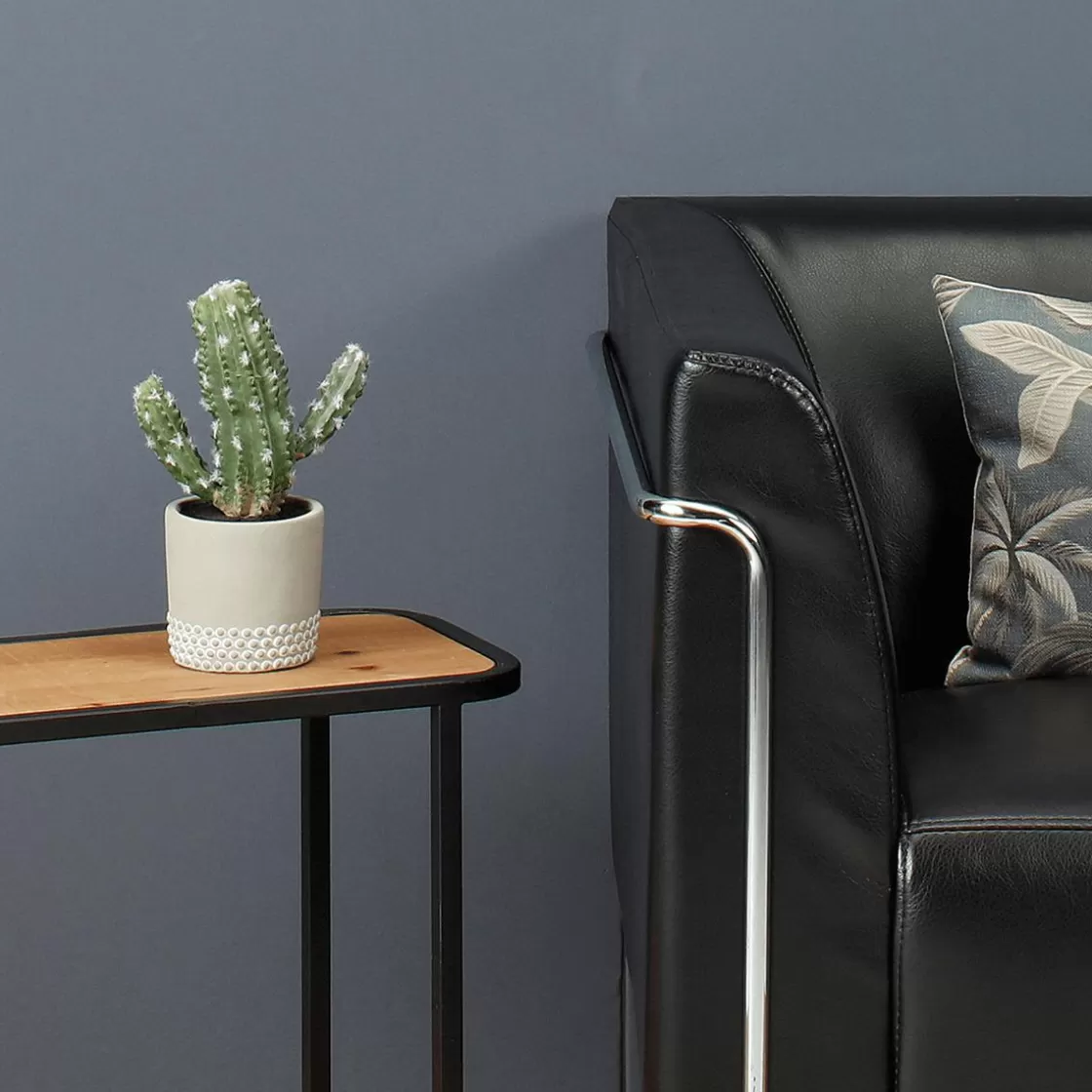 Plantas De Interior>DecoWoerner Cactus Artificial Decorativo De 24 Cm En Moldeado Por Inyección verde