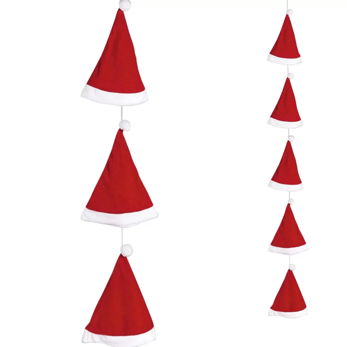 Figuras De Navidad>DecoWoerner Cadena De Gorras De Papá Noel 250 Cm multicolor