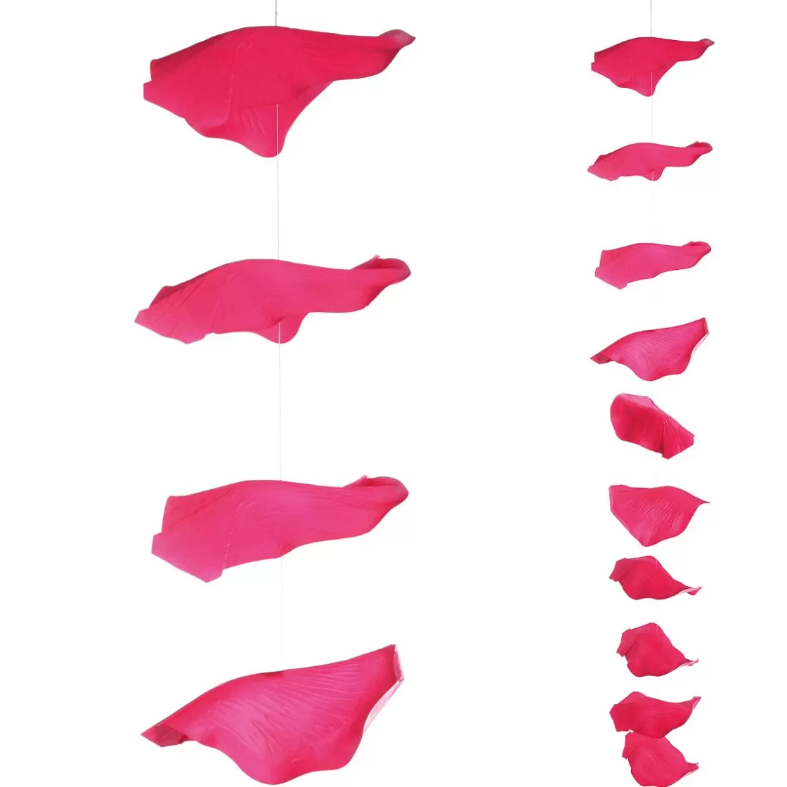 Decoración Temática | Guirnaldas Y Vides>DecoWoerner Cadena De Hojas De s Decorativas, 170 Cm, Fucsia, 3 Piezas rosa