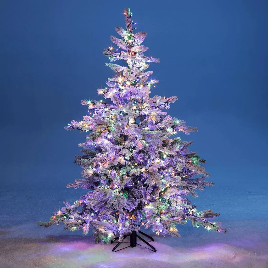 Luces De Navidad>DecoWoerner Cadena De Luces 3en1: Cadena De Luces LED De Colores, Amarillo Cálido O Intermitente Con Temporizador, Para Exteriores, 16 M multicolor