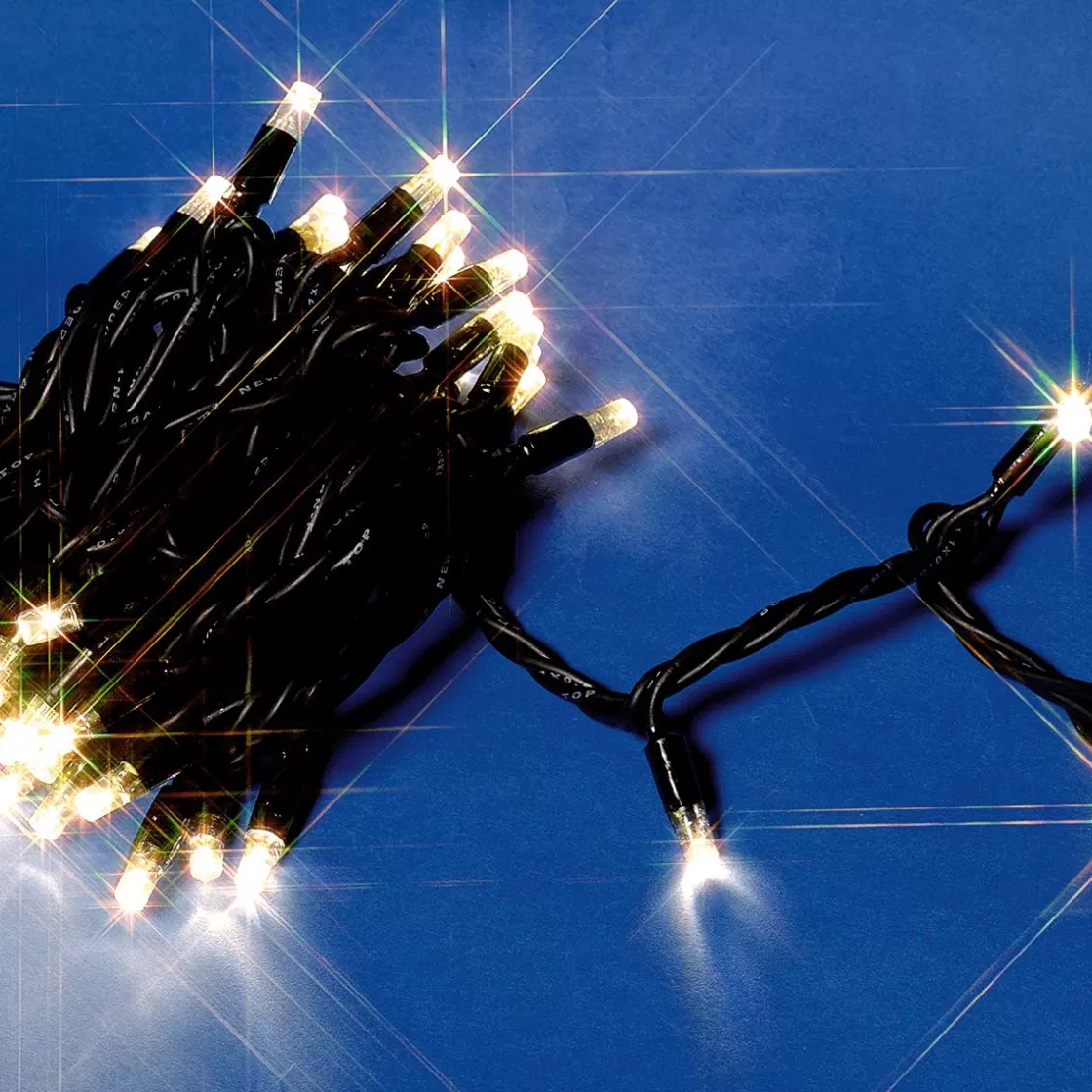 Luces De Navidad>DecoWoerner Cadena De Luces LED Con Tramos Acoplables Para Exteriores IP67, 100 LED, 10 M, Sin Cable negro