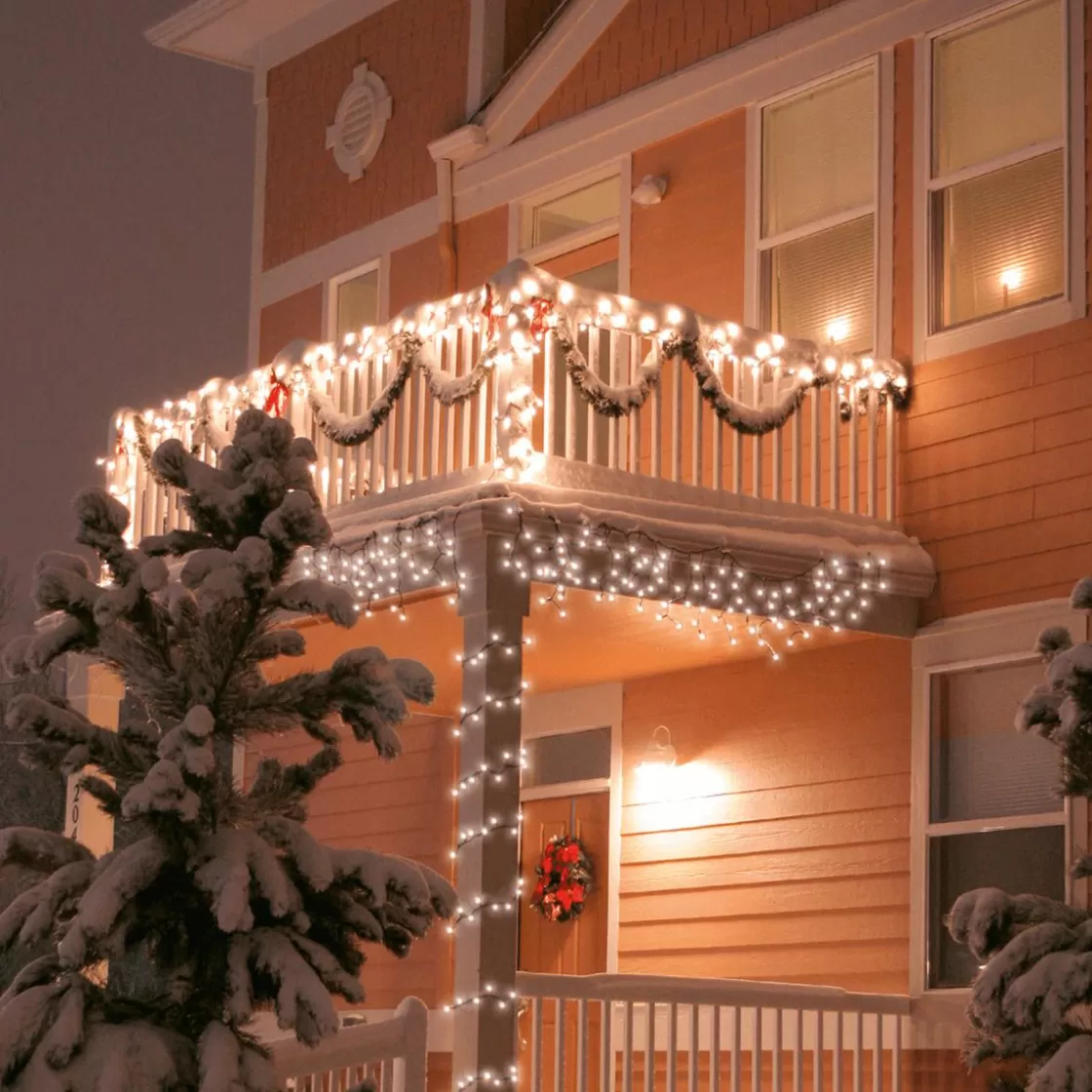 Luces De Navidad>DecoWoerner Cadena De Luces LED Con Tramos Acoplables Para Exteriores IP67, 100 LED, 10 M, Sin Cable negro