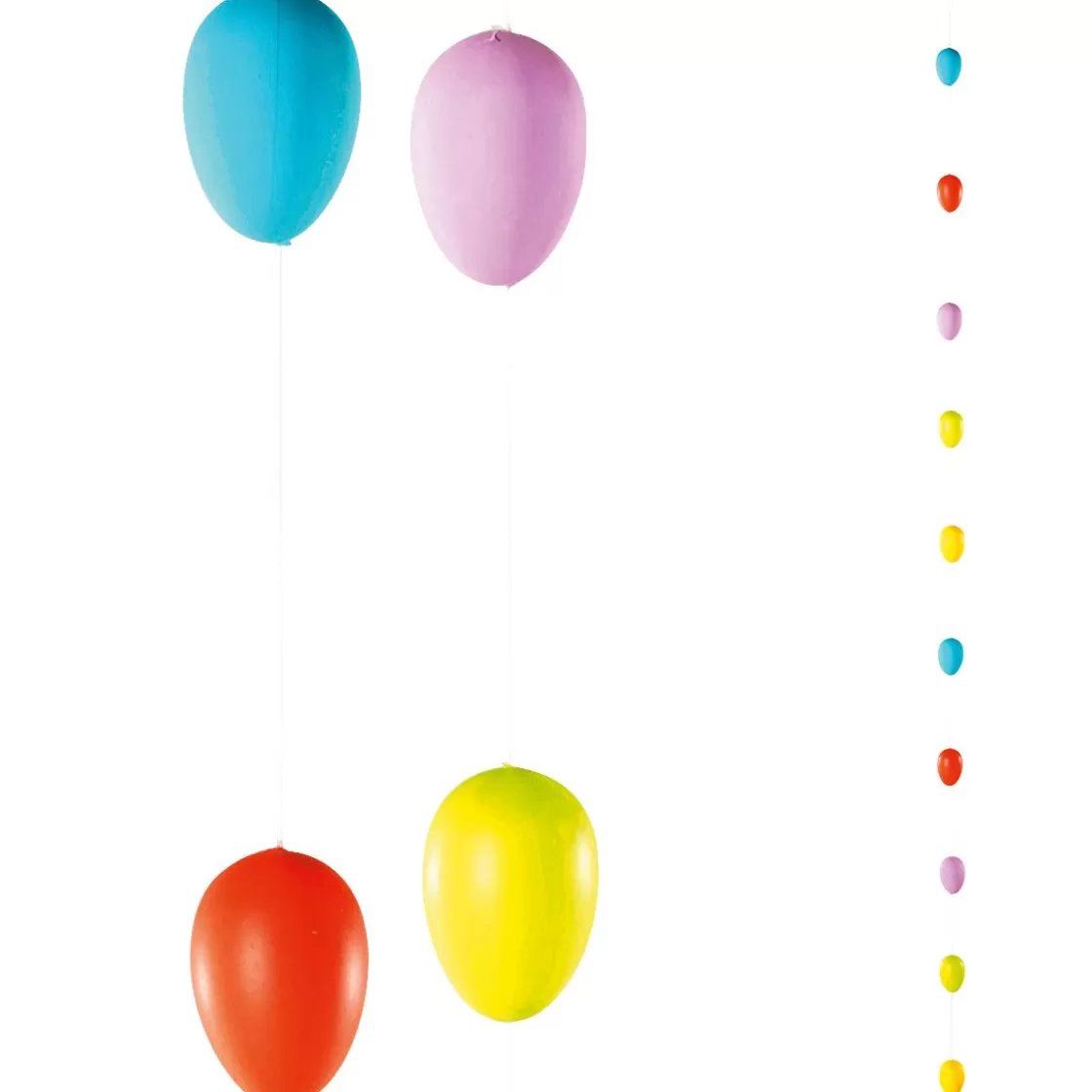Decoración De Pascua>DecoWoerner Cadena Decorativa Con Huevos De Pascua Coloridos Uni 160 Cm multicolor
