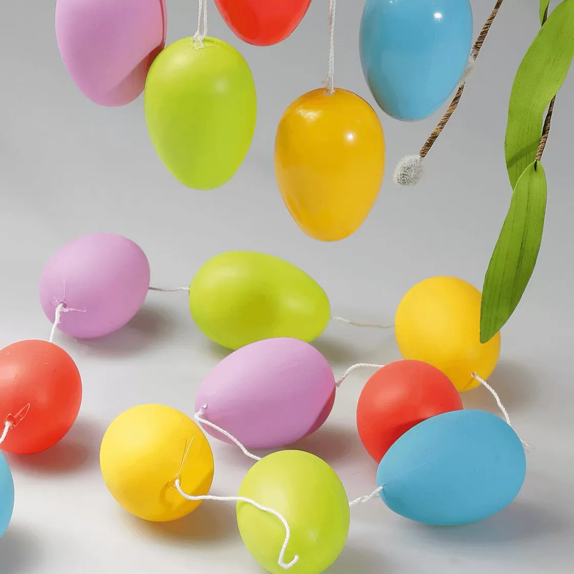Decoración De Pascua>DecoWoerner Cadena Decorativa Con Huevos De Pascua Coloridos Uni 160 Cm multicolor