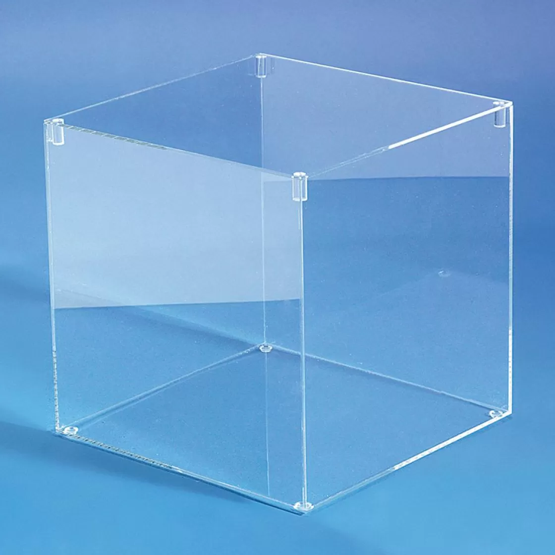 Expositores Para Tiendas>DecoWoerner Caja Cúbica Con Tapa 30 X 30 Cm transparente