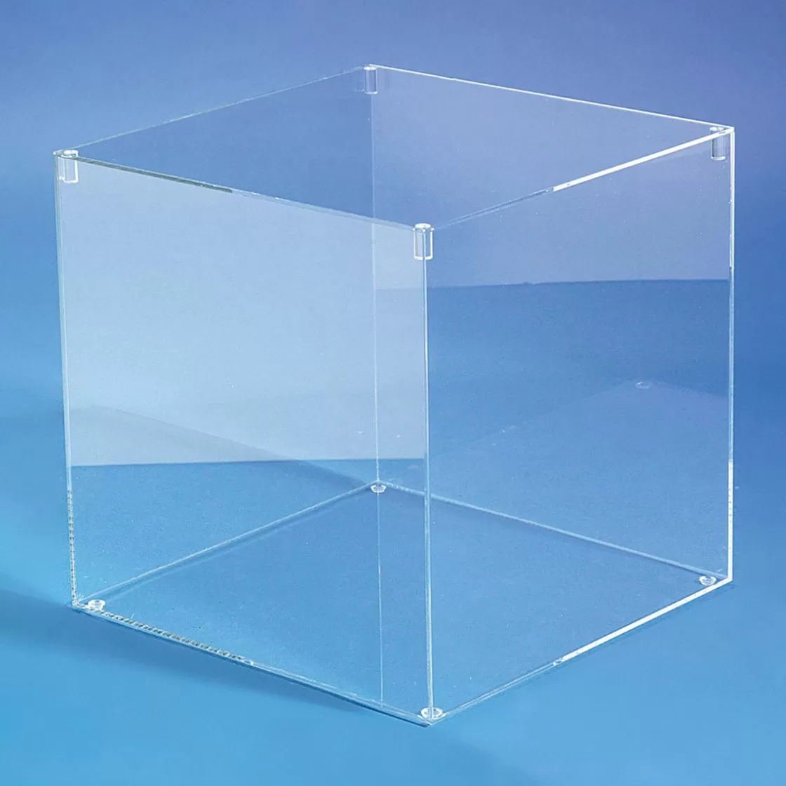 Expositores Para Tiendas>DecoWoerner Caja Cúbica Con Tapa 40 X 40 Cm transparente