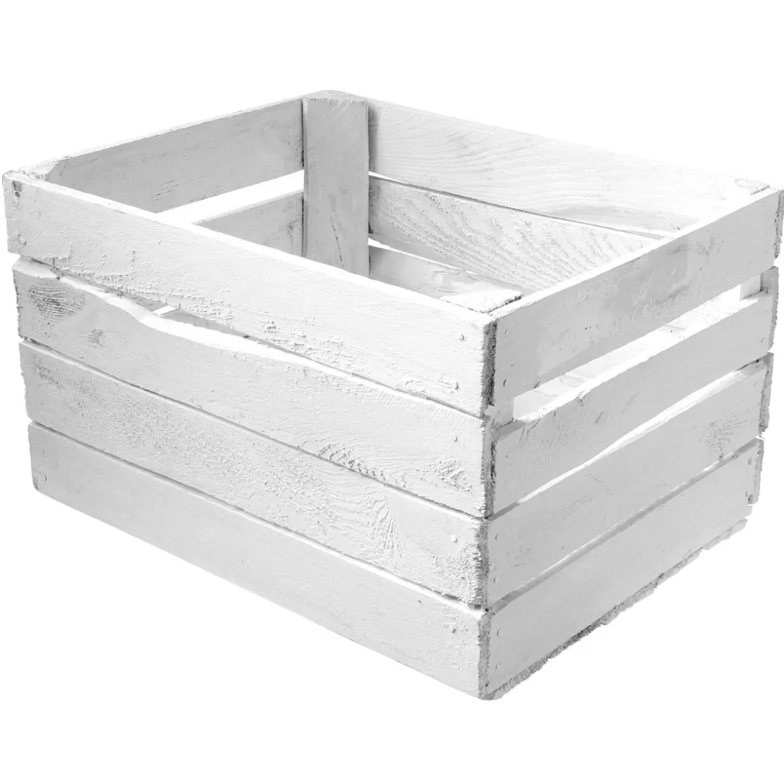 Decoración Natural | Decoración Temática>DecoWoerner Caja De Madera Vintage Longitud 50 Cm blanco