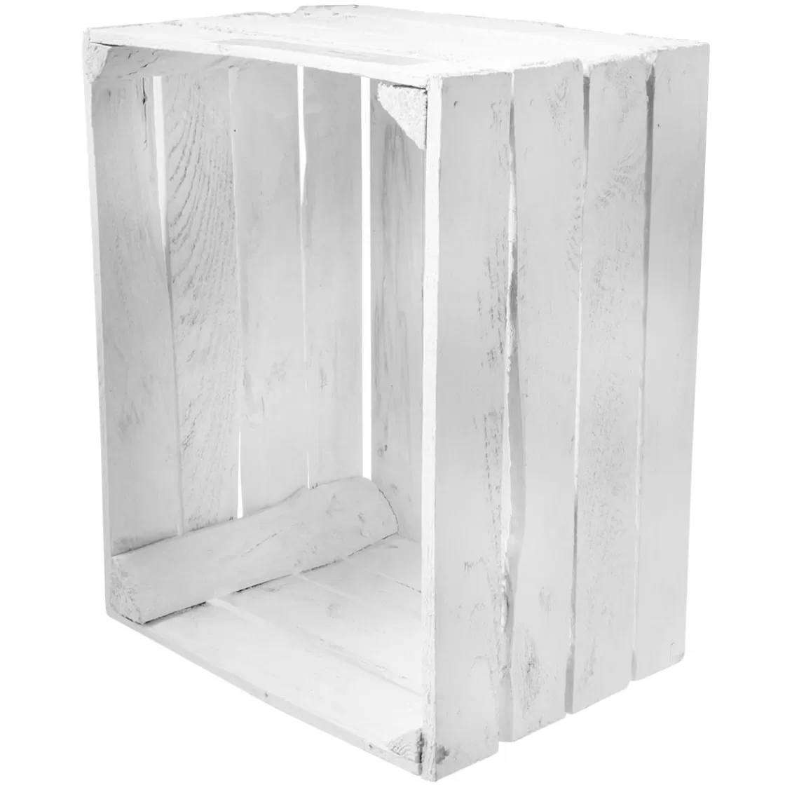 Decoración Natural | Decoración Temática>DecoWoerner Caja De Madera Vintage Longitud 50 Cm blanco