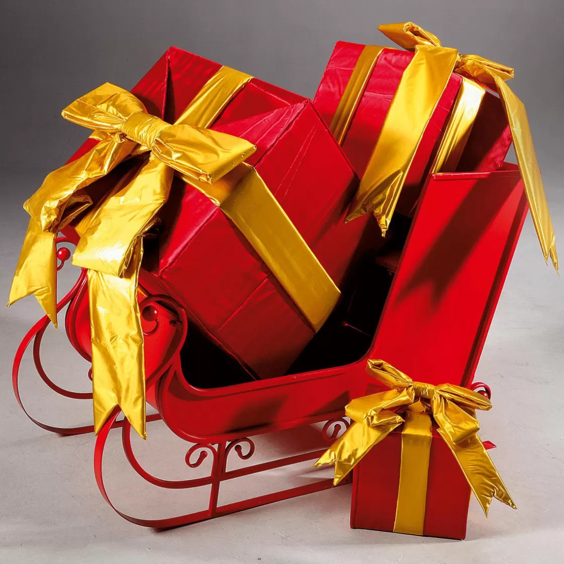 Decoración Navideña Xxl>DecoWoerner Caja De Regalo XXL Para Interiores 3 Piezas Rojo multicolor
