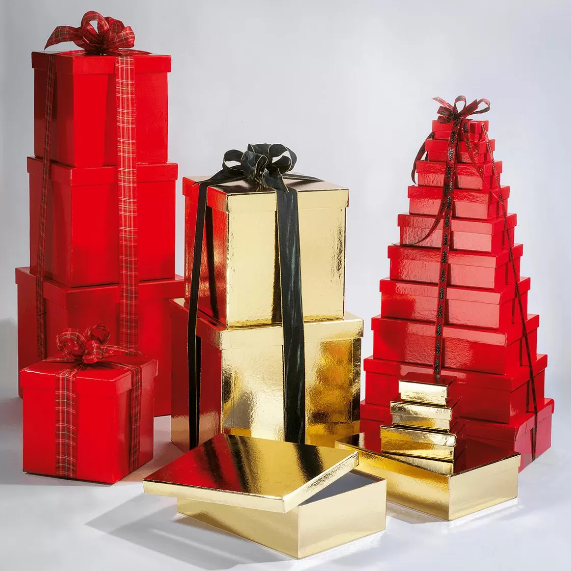 Cajas De Regalo>DecoWoerner Cajas De Cartón De Regalo, Color Dorado, 4 Pz. oro
