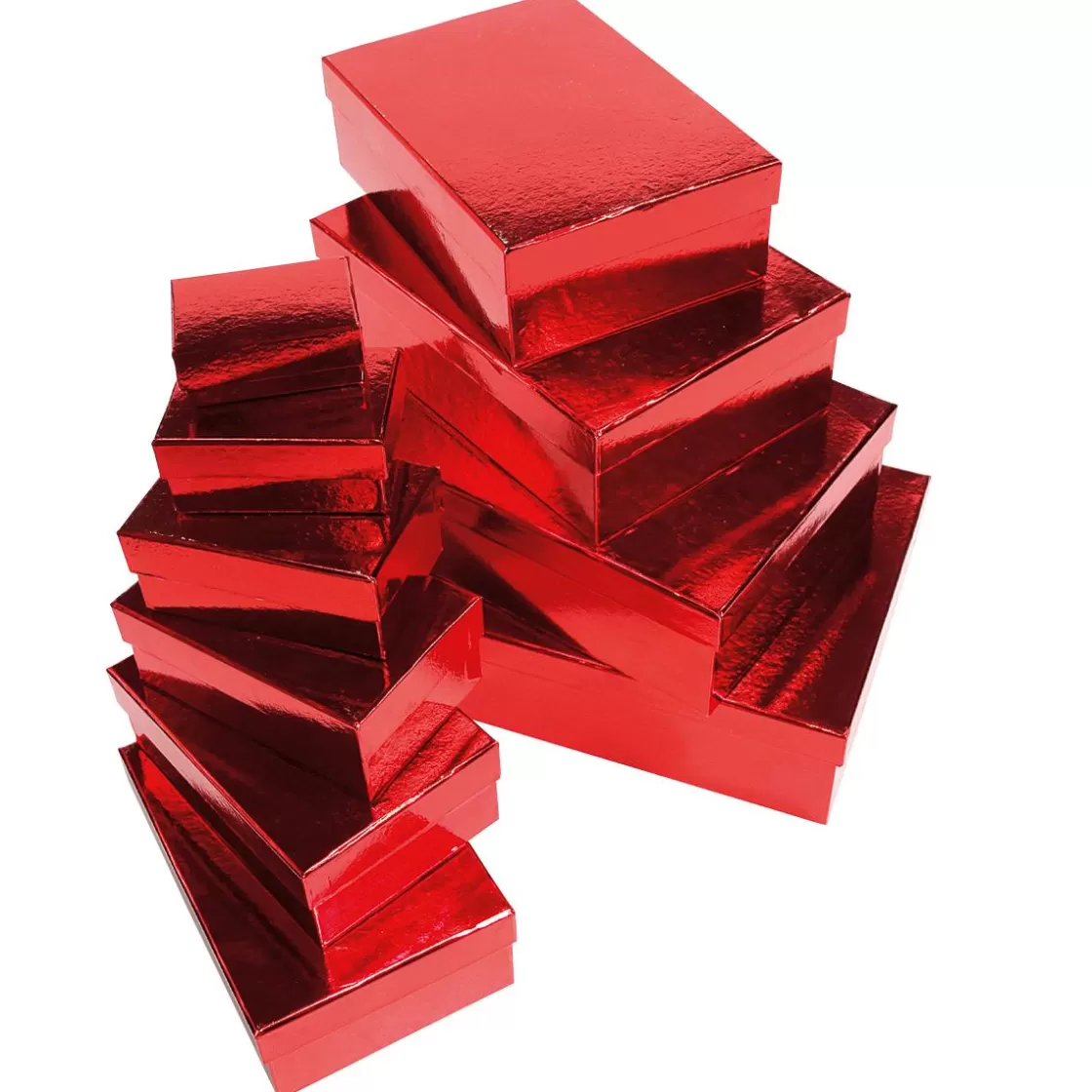 Cajas De Regalo>DecoWoerner Cajas De Cartón De Regalo, Color , 10 Pz. rojo