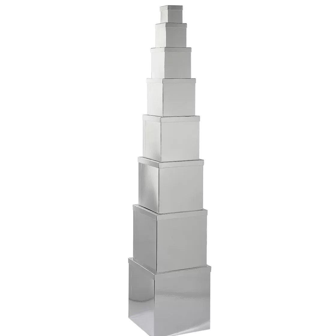 Cajas De Regalo>DecoWoerner Cajas De Cartón De Regalo Majestic Metallic, , 8 Piezas plata