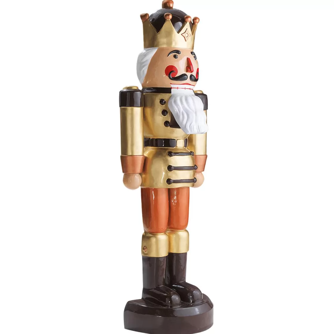 Decoración Navideña Xxl | Figuras De Navidad>DecoWoerner Cascanueces Rey Semiplástico 185 Cm, -marrón oro