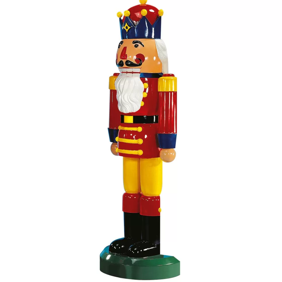 Decoración Navideña Xxl | Figuras De Navidad>DecoWoerner Cascanueces Rey Semiplástico 185 Cm, Rojo-amarillo-azul multicolor