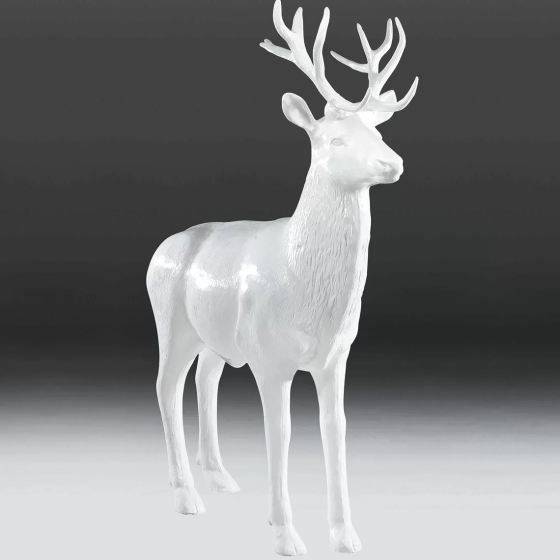 Decoración De Animales | Decoración Navideña Xxl>DecoWoerner Ciervo Deco De 231 Cm De Altura, blanco