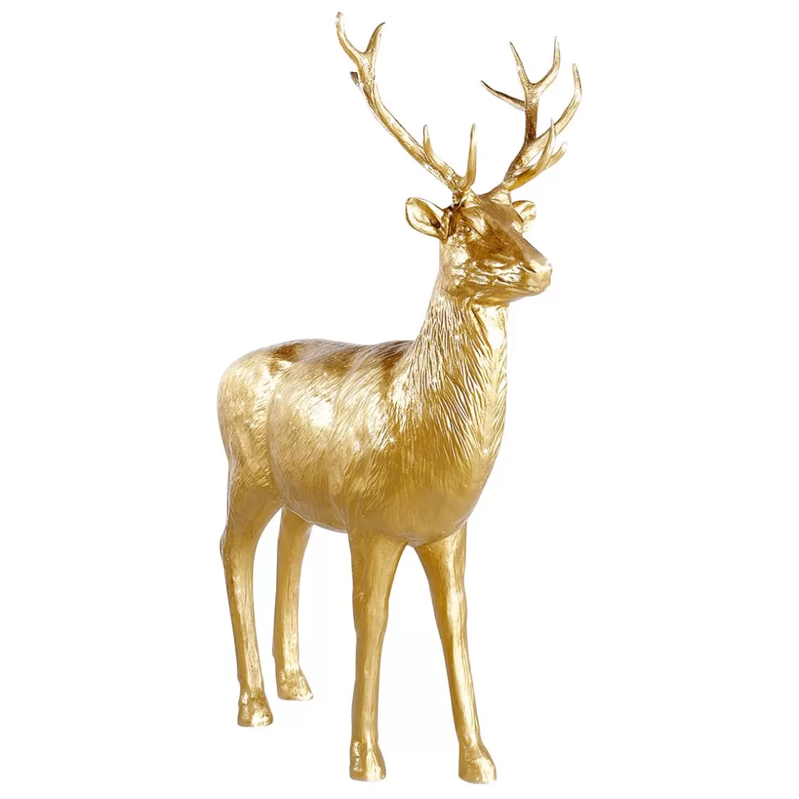 Decoración De Animales | Decoración Navideña Xxl>DecoWoerner Ciervo Decorativo, Altura: 231 Cm oro