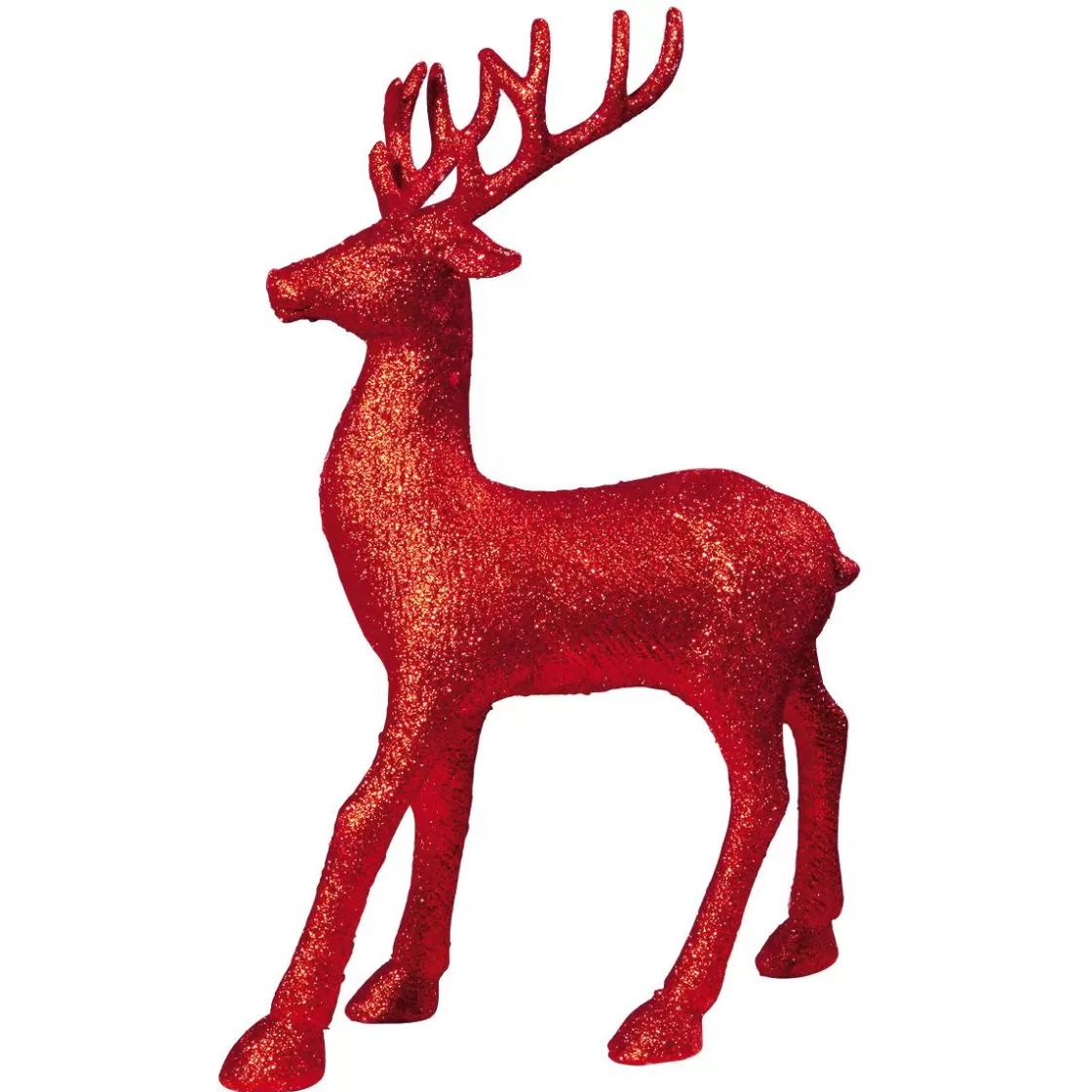 Figuras De Navidad>DecoWoerner Ciervo Decorativo , Altura 31 Cm rojo