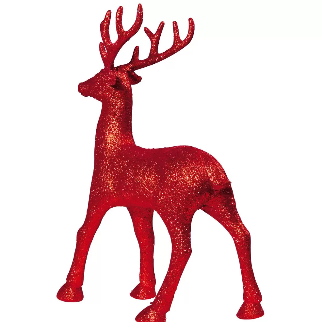 Figuras De Navidad>DecoWoerner Ciervo Decorativo , Altura 31 Cm rojo