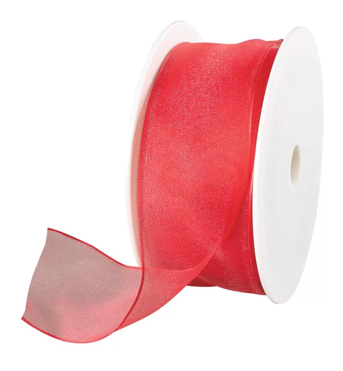 Cintas De Regalo>DecoWoerner Cinta De Chifón Con Alambre, Color , Anchura 40 Mm rojo