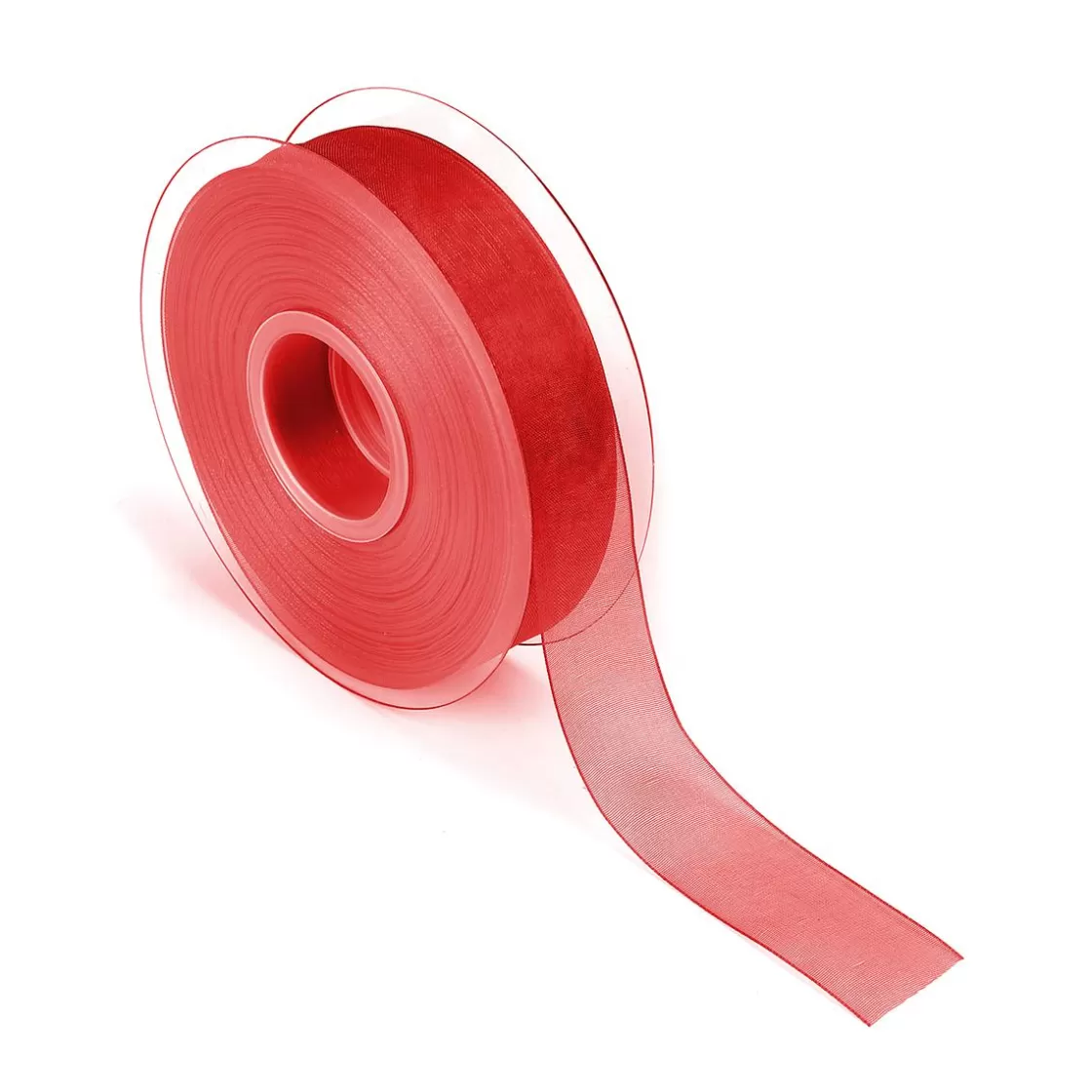 Cintas De Regalo>DecoWoerner Cinta De Gasa Con Orillo 25mm X 50m rojo
