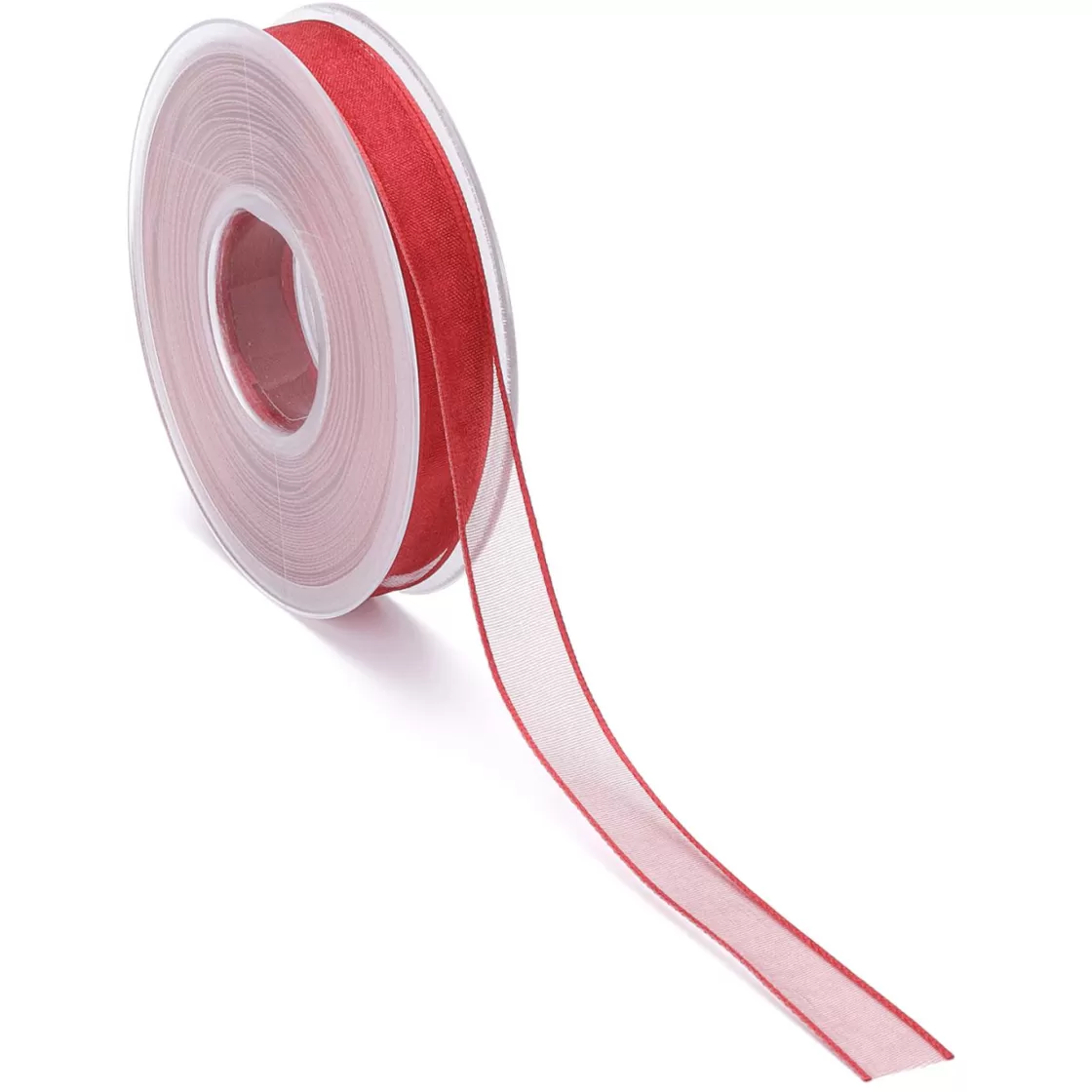 Cintas De Regalo>DecoWoerner Cinta De Gasa Con Orillo Reforzado 15 Mm Ancho, 20 M rojo