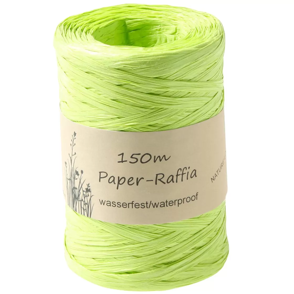 Cintas De Regalo | Go Green - Envoltorio Para Regalo Ecológico>DecoWoerner Cinta De Rafia Ecológica De Material Degradable 7 Mm 150 M Primavera verde